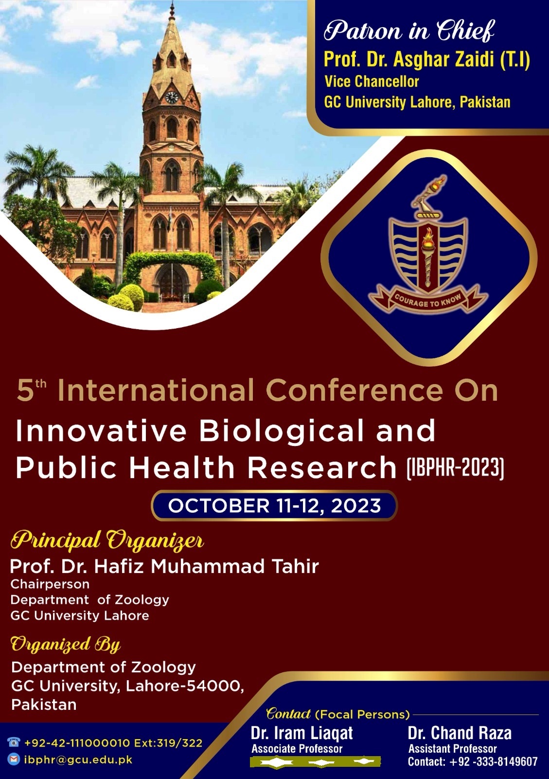 5th International Conference on Innovative Biological and Public Health Research (IBPHR-2023)